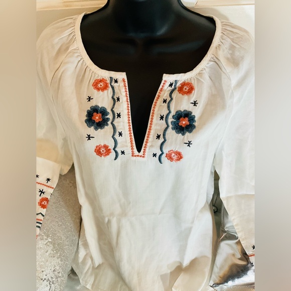 CHARLIE B EMBROIDERED BOHEMIAN BLOUSE - Picture 2 of 5